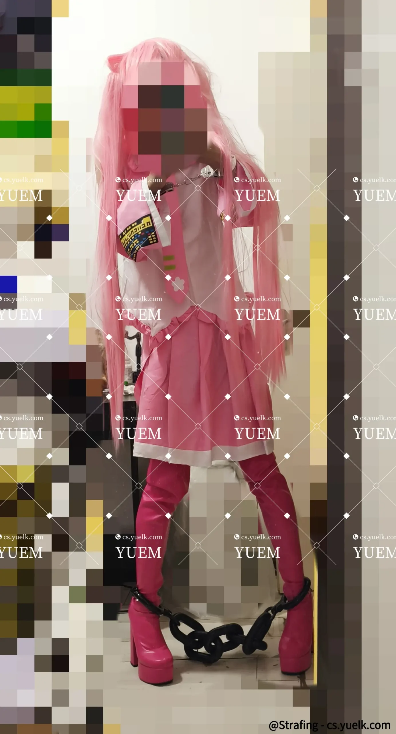 死刑犯樱初音~镣铐-月梦社区-YUEM-视频-束缚-Fettered-链结-脚镣-手铐-镣铐玩具月梦社区